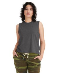 Ladies' Go-To CVC Cropped Muscle T-Shirt
