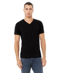 Unisex CVC Jersey V-Neck T-Shirt