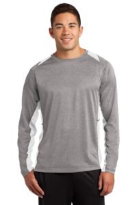 Sport-Tek Long Sleeve Heather Colorblock Contender Tee