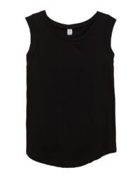 Ladies' Cap-Sleeve Satin Jersey Crew