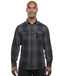Men's Long-Sleeve Western Plaid Shirt