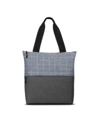 Flannel Check Accent Tote Bag