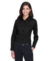 Ladies' Crown Woven Collection Solid Stretch Twill