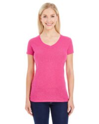 Ladies' Glitter V-Neck T-Shirt