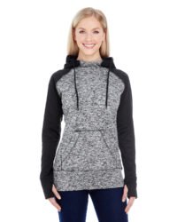 Ladies' Colorblock Cosmic Hooded Sweatshirt