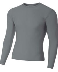 Adult Polyester Spandex Long Sleeve Compression T-Shirt