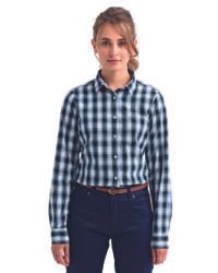 Ladies' Mulligan Check Long-Sleeve Cotton Shirt