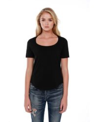 Ladies' 3.5 oz., 100% Cotton U-Neck T-Shirt