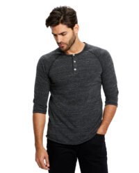 Unisex 4.9 oz. 3/4-Sleeve Triblend Raglan Henley