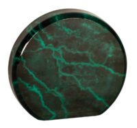 3.5" GRN MRBL ACRYLIC CIR