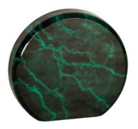 5.5" GRN MRBL ACRYLIC CIR