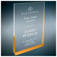 5 X 8 GLD ACRYLIC WEDGE