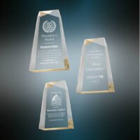 GLD ACRYL FACET WDG SMPL