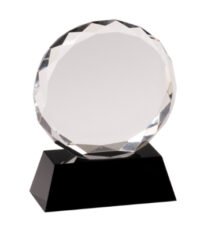 5" CRYSTAL ROUND W/FACET