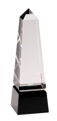 8" CRYSTAL OBELISK