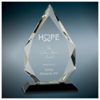 9" CRY DIAMND W/BLK BASE