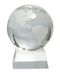 5.5"CRYSTAL GLOBE W/BASE