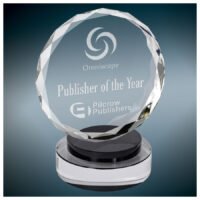 6"CRY RND,BLK/CLR RND BAS