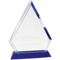 9.75" CRY DMND W/BLU BASE