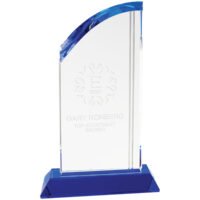 9.75" CRY ARCH W/BLU BASE