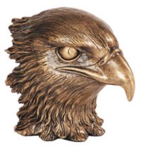 4" ANTQ GOLD EAGLE HEAD