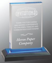 5X6 BLU BEVELED IMPRS ACR