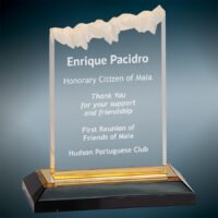 5X6 GLD FROSTED IMPRS ACR