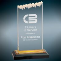 5X8 GLD FROSTED IMPRS ACR