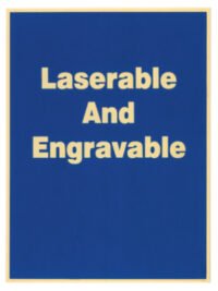 6X8 BLU LAS/ENG PLQ PLATE