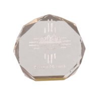 5" GOLD OCTAGON ACRYLIC