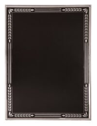 6X8 BLK/SLV HI RELIEF PLT