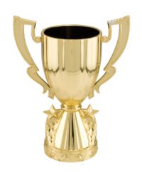 GLD 5"PLASTIC CUP W/STARS