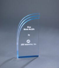 4X8 BLU WAVE ACRYLC STAND