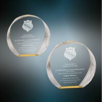 GOLD ROUND ACRYL SMPL SET