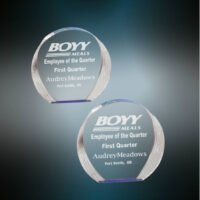 BLUE ROUND ACRYL SMPL SET