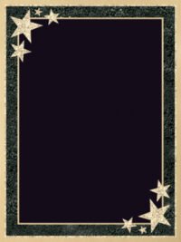 6X8 BLK/GLD STARBURST PLT