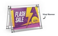A-Frame Banner Display